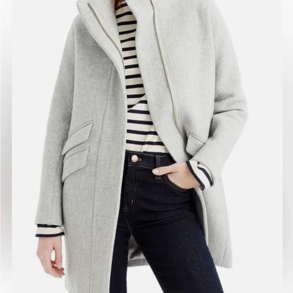 J Crew Cacoon Coat, light gray - Picture 8 of 8